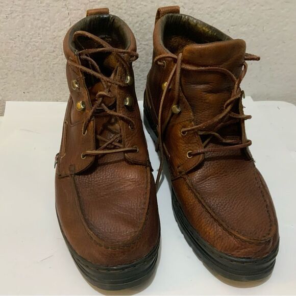 Justins style 0991  Size 13M Leather Ankle Boots Booties Brown - Picture 6 of 16